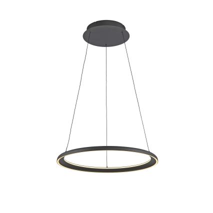 Schöner Wohnen 15570-18 - LED luster QUILLO s mogućnošću prigušivanja, na užetu, LED/36W/230V, Ø 60 cm, crni