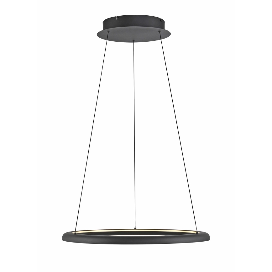Schöner Wohnen 15570-18 - LED luster QUILLO s mogućnošću prigušivanja, na užetu, LED/36W/230V, Ø 60 cm, crni