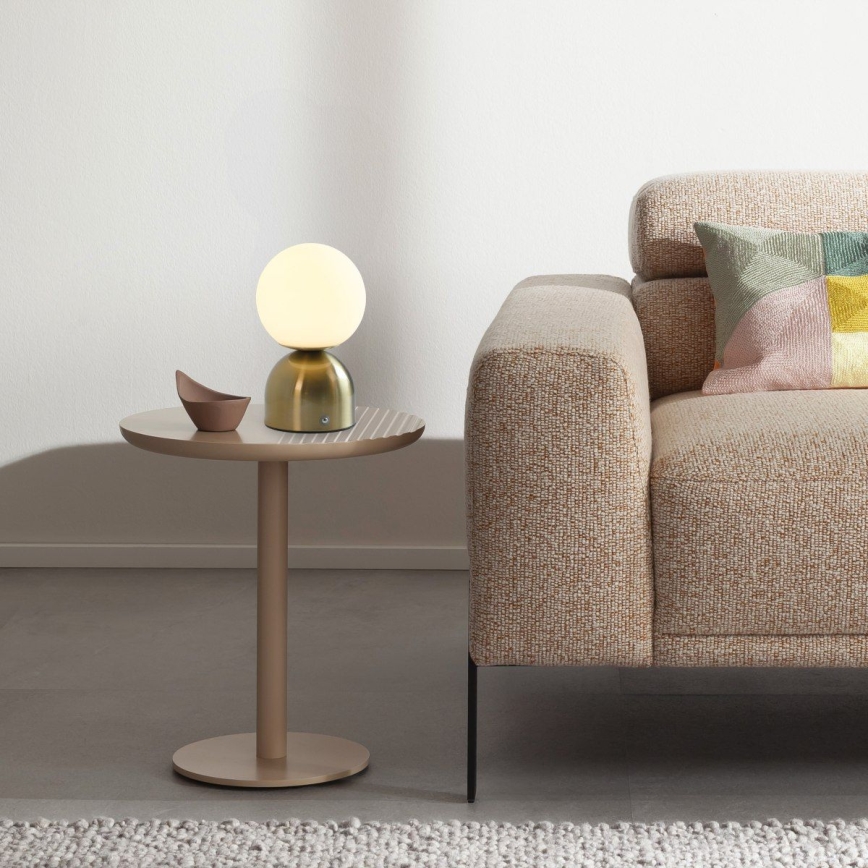 Schöner Wohnen 19218-12 - LED prigušivačka dodirna punjiva stolna lampa RUDI LED/1,2W/5V 3000-6000K 1200 mAh zlatna