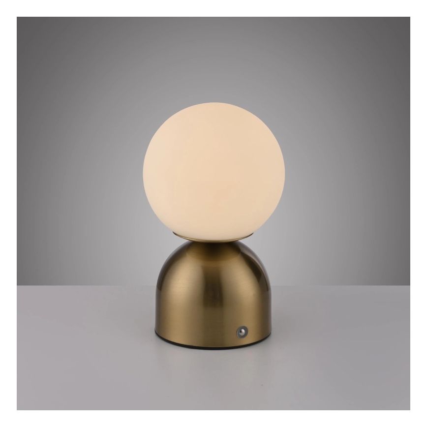 Schöner Wohnen 19218-12 - LED prigušivačka dodirna punjiva stolna lampa RUDI LED/1,2W/5V 3000-6000K 1200 mAh zlatna