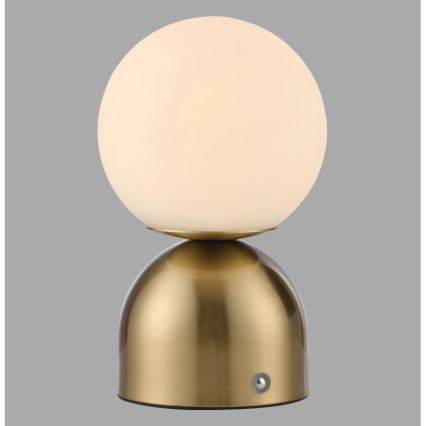 Schöner Wohnen 19218-12 - LED prigušivačka dodirna punjiva stolna lampa RUDI LED/1,2W/5V 3000-6000K 1200 mAh zlatna