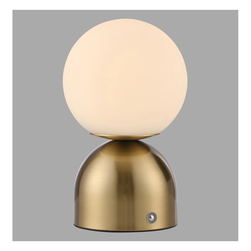 Schöner Wohnen 19218-12 - LED prigušivačka dodirna punjiva stolna lampa RUDI LED/1,2W/5V 3000-6000K 1200 mAh zlatna