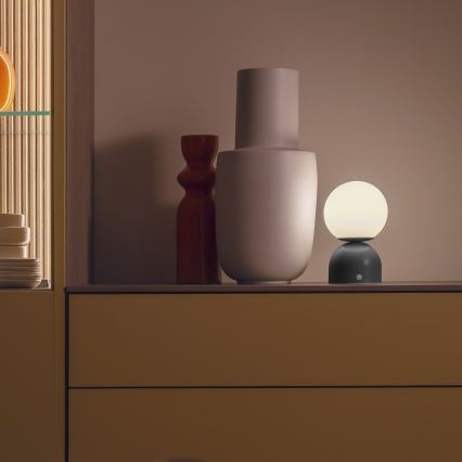 Schöner Wohnen 19218-18 - LED prigušiva dodirna punjiva stolna lampa RUDI LED/1,2W/5V 3000-6000K 1200 mAh crna