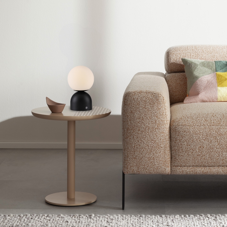 Schöner Wohnen 19218-18 - LED prigušiva dodirna punjiva stolna lampa RUDI LED/1,2W/5V 3000-6000K 1200 mAh crna