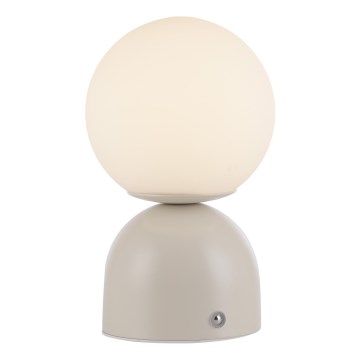 Schöner Wohnen 19218-39 - LED stolna lampa RUDI, prigušiva s dodirnim upravljanjem, punjiva, LED/1,2W/5V 3000-6000K 1200 mAh siva