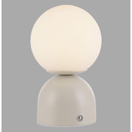 Schöner Wohnen 19218-39 - LED stolna lampa RUDI, prigušiva s dodirnim upravljanjem, punjiva, LED/1,2W/5V 3000-6000K 1200 mAh siva