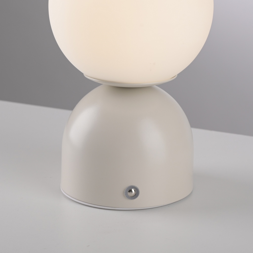 Schöner Wohnen 19218-39 - LED stolna lampa RUDI, prigušiva s dodirnim upravljanjem, punjiva, LED/1,2W/5V 3000-6000K 1200 mAh siva