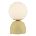 Schöner Wohnen 19218-81 - LED prigušiva dodirna punjiva stolna lampa RUDI LED/1,2W/5V 3000-6000K 1200 mAh žuta
