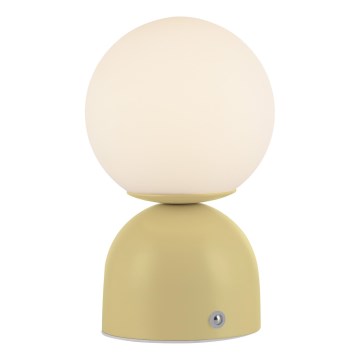 Schöner Wohnen 19218-81 - LED prigušiva dodirna punjiva stolna lampa RUDI LED/1,2W/5V 3000-6000K 1200 mAh žuta