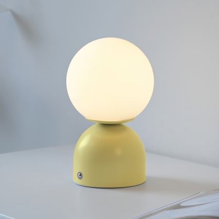 Schöner Wohnen 19218-81 - LED prigušiva dodirna punjiva stolna lampa RUDI LED/1,2W/5V 3000-6000K 1200 mAh žuta