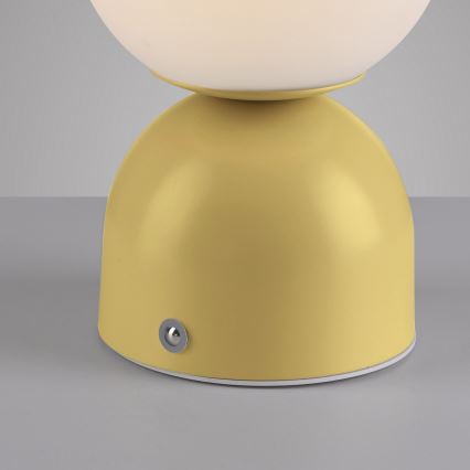 Schöner Wohnen 19218-81 - LED prigušiva dodirna punjiva stolna lampa RUDI LED/1,2W/5V 3000-6000K 1200 mAh žuta