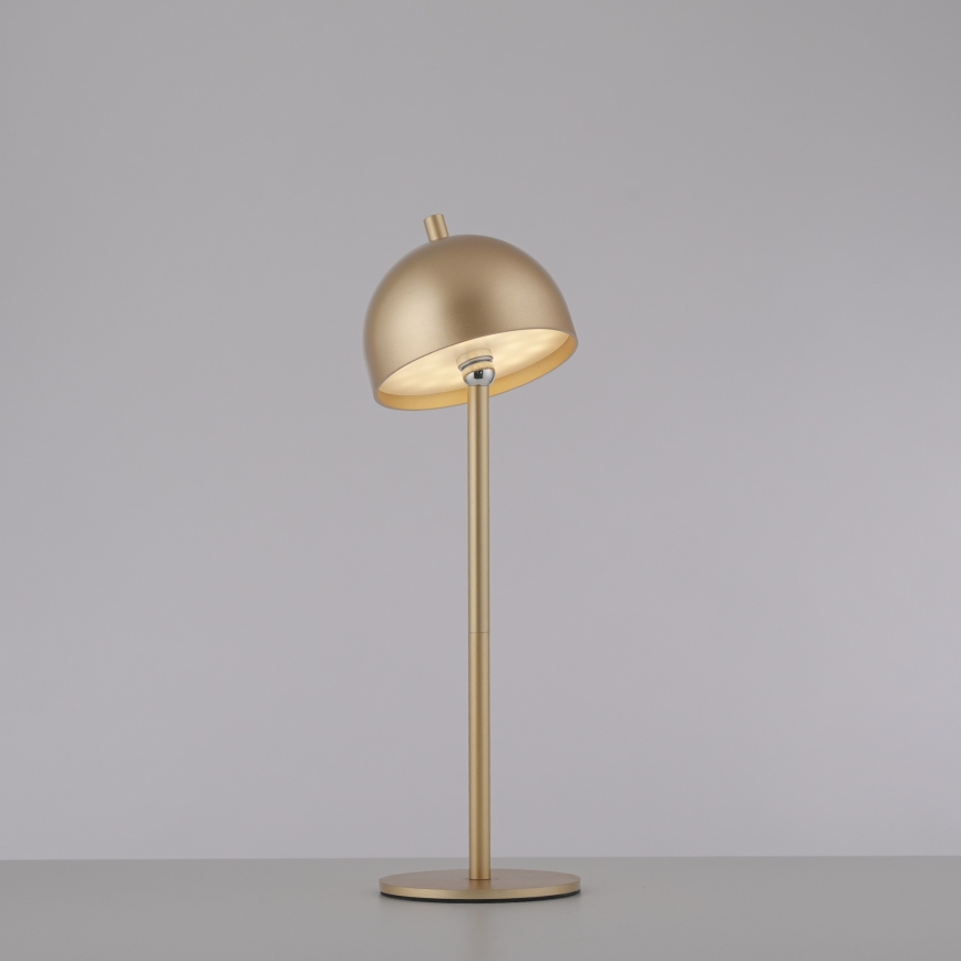 Schöner Wohnen 19244-12 - LED vanjska stolna lampa BELLIS, punjiva, s dodirnim prigušivanjem, LED/2,5 W/5 V, 2600 mAh, IP54, zlatna