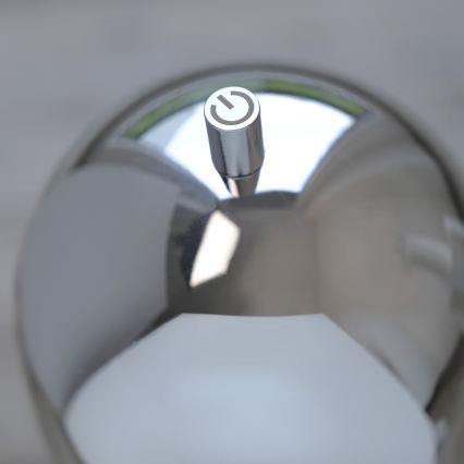 Schöner Wohnen 19244-17 - LED Prigušiva dodirna punjiva vanjska stolna lampa BELLIS LED/2,5W/5V 2600 mAh IP54 sjajni krom