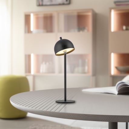 Schöner Wohnen 19244-18 - LED prigušiva dodirna punjiva vanjska stolna lampa BELLIS LED/2,5W/5V 2600 mAh IP54 crna