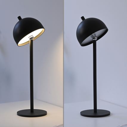 Schöner Wohnen 19244-18 - LED prigušiva dodirna punjiva vanjska stolna lampa BELLIS LED/2,5W/5V 2600 mAh IP54 crna