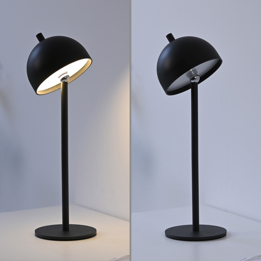 Schöner Wohnen 19244-18 - LED prigušiva dodirna punjiva vanjska stolna lampa BELLIS LED/2,5W/5V 2600 mAh IP54 crna