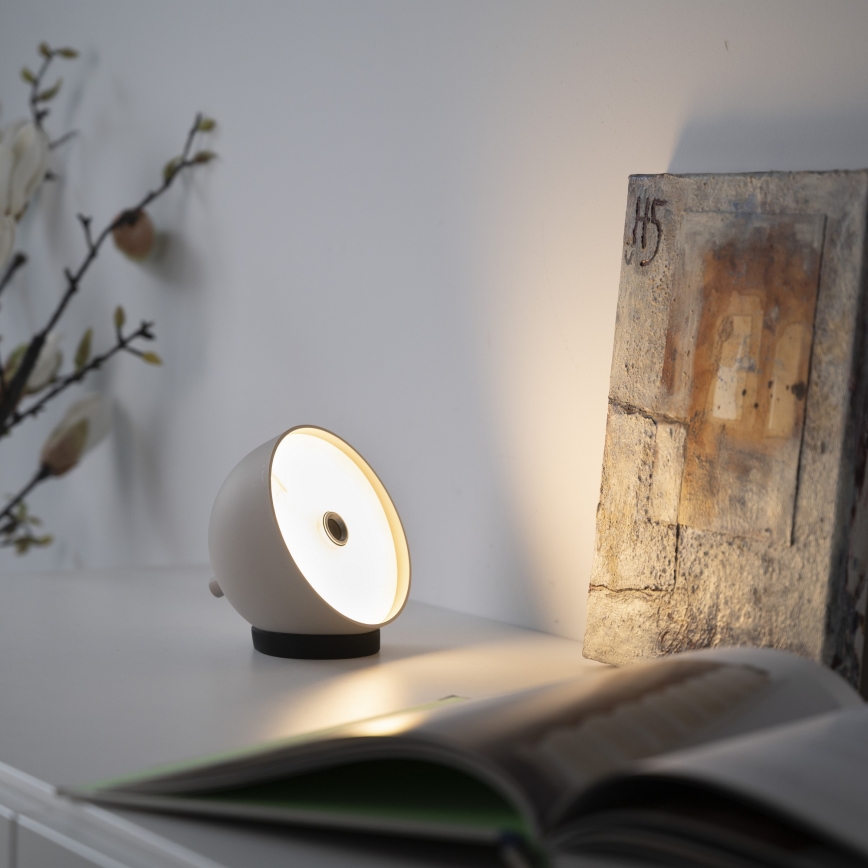 Schöner Wohnen 19244-39 - LED prigušiva vanjska stolna svjetiljka BELLIS, punjiva, s upravljanjem na dodir LED/2,5W/5V 2600 mAh IP54 siva