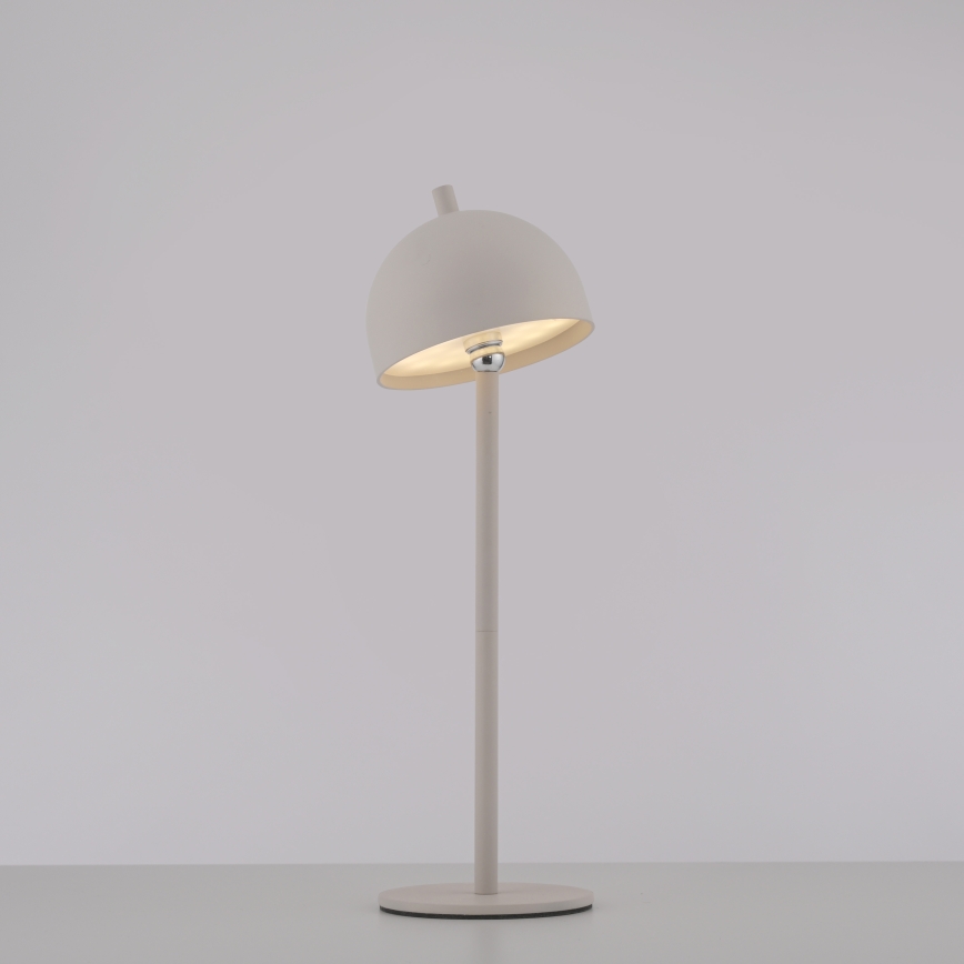 Schöner Wohnen 19244-39 - LED prigušiva vanjska stolna svjetiljka BELLIS, punjiva, s upravljanjem na dodir LED/2,5W/5V 2600 mAh IP54 siva