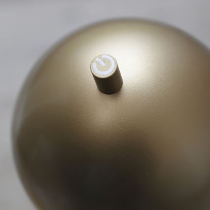 Schöner Wohnen 19245-12 - LED vanjska podna lampa BELLIS, s mogućnošću prigušivanja, na dodir, punjiva, LED/2,5W/5V 2600 mAh IP54, zlatna