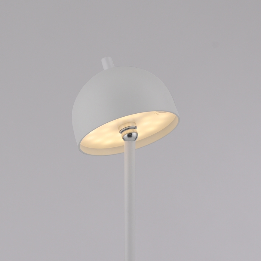 Schöner Wohnen 19245-16 - LED podna lampa BELLIS, vanjska, punjiva, dodirna, s podesivom svjetlinom, LED/2,5W/5V 2600 mAh IP54, bijela