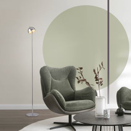 Schöner Wohnen 19245-17 - LED prigušiva dodirna punjiva vanjska podna svjetiljka BELLIS LED/2,5W/5V 2600 mAh IP54 sjajni krom