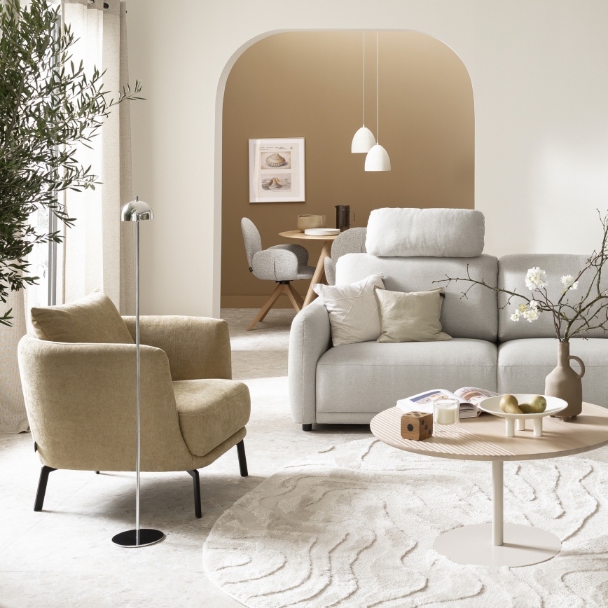 Schöner Wohnen 19245-17 - LED prigušiva dodirna punjiva vanjska podna svjetiljka BELLIS LED/2,5W/5V 2600 mAh IP54 sjajni krom