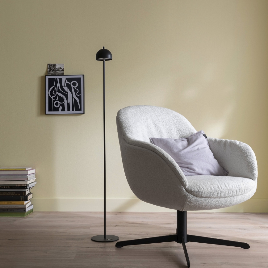 Schöner Wohnen 19245-18 - BELLIS vanjska podna LED lampa s dodirnim prigušivanjem, punjiva, LED/2,5W/5V, 2600 mAh, IP54, crna