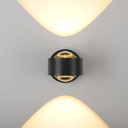 Schöner Wohnen 19331-18 - LED zidna svjetiljka CHIA 2xLED/2W/230V crna