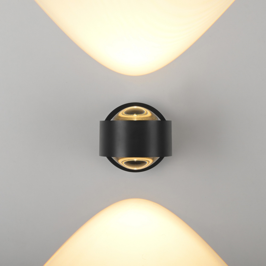 Schöner Wohnen 19331-18 - LED zidna svjetiljka CHIA 2xLED/2W/230V crna