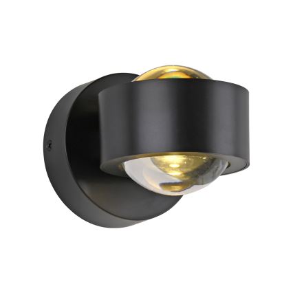 Schöner Wohnen 19331-18 - LED zidna svjetiljka CHIA 2xLED/2W/230V crna