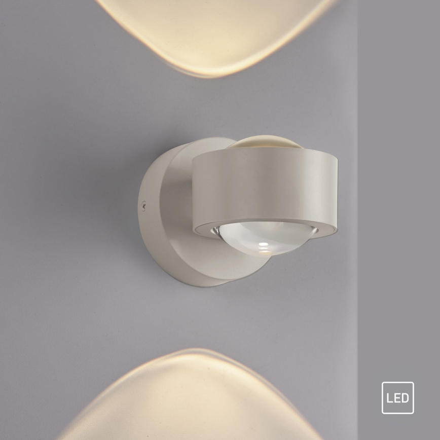 Schöner Wohnen 19331-39 - LED zidna svjetiljka CHIA 2xLED/2W/230V siva