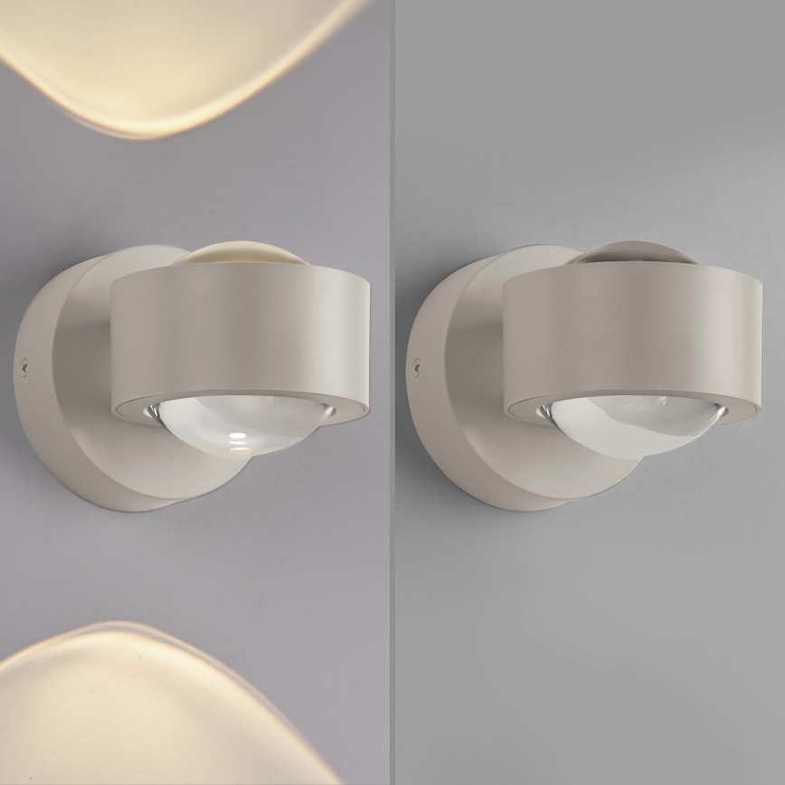 Schöner Wohnen 19331-39 - LED zidna svjetiljka CHIA 2xLED/2W/230V siva