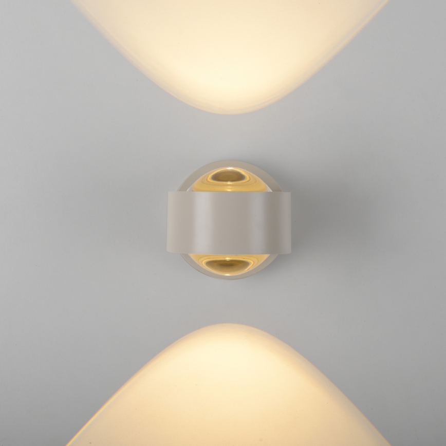 Schöner Wohnen 19331-39 - LED zidna svjetiljka CHIA 2xLED/2W/230V siva