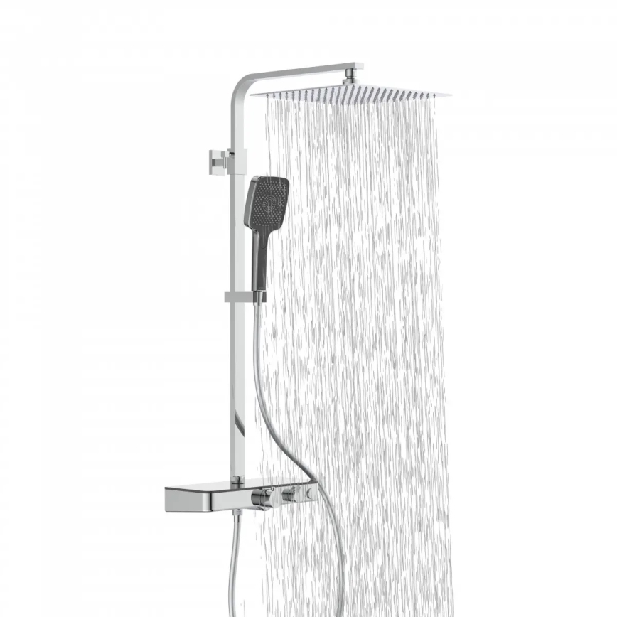 Schütte 60531 - Tuš set s termostatskom baterijom OCEAN, sjajni krom/antracit