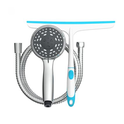 Schütte 64197 - Set za tuširanje, sjajni krom + strugač za staklo