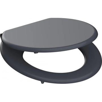 Schütte 80104 - WC daska SPIRIT ANTRACIT s mekim zatvaranjem (SoftClose), MDF ploča