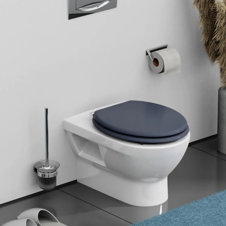 Schütte 80104 - WC daska SPIRIT ANTRACIT s mekim zatvaranjem (SoftClose), MDF ploča