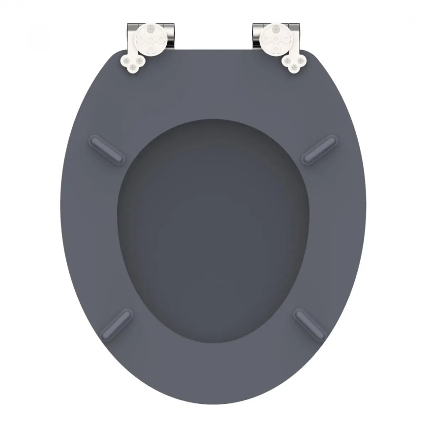 Schütte 80104 - WC daska SPIRIT ANTRACIT s mekim zatvaranjem (SoftClose), MDF ploča