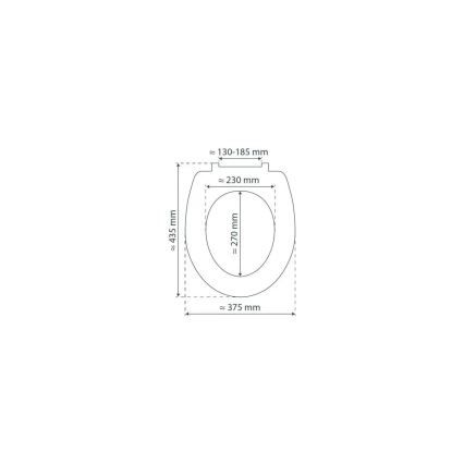 Schütte 80104 - WC daska SPIRIT ANTRACIT s mekim zatvaranjem (SoftClose), MDF ploča