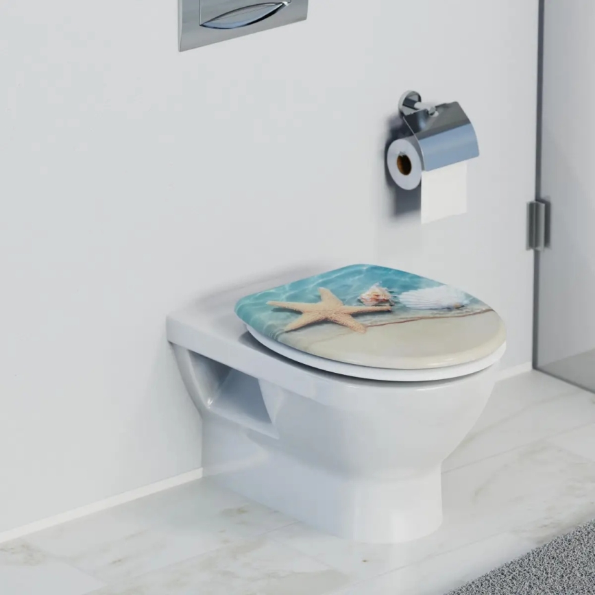 Schütte 82196 - WC daska BEACH SoftClose duroplast