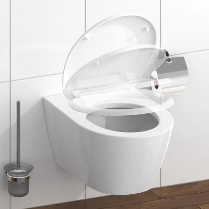 Schütte 82300-A - Bijelo WC sjedalo SoftClose duroplast