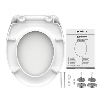 Schütte 82300-A - Bijelo WC sjedalo SoftClose duroplast