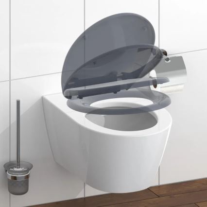 Schütte 82304-A - Daska za WC ANTRACIT SoftClose, duroplast