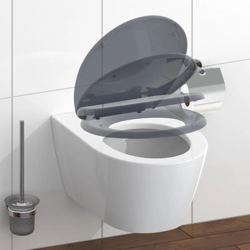 Schütte 82304-A - Daska za WC ANTRACIT SoftClose, duroplast