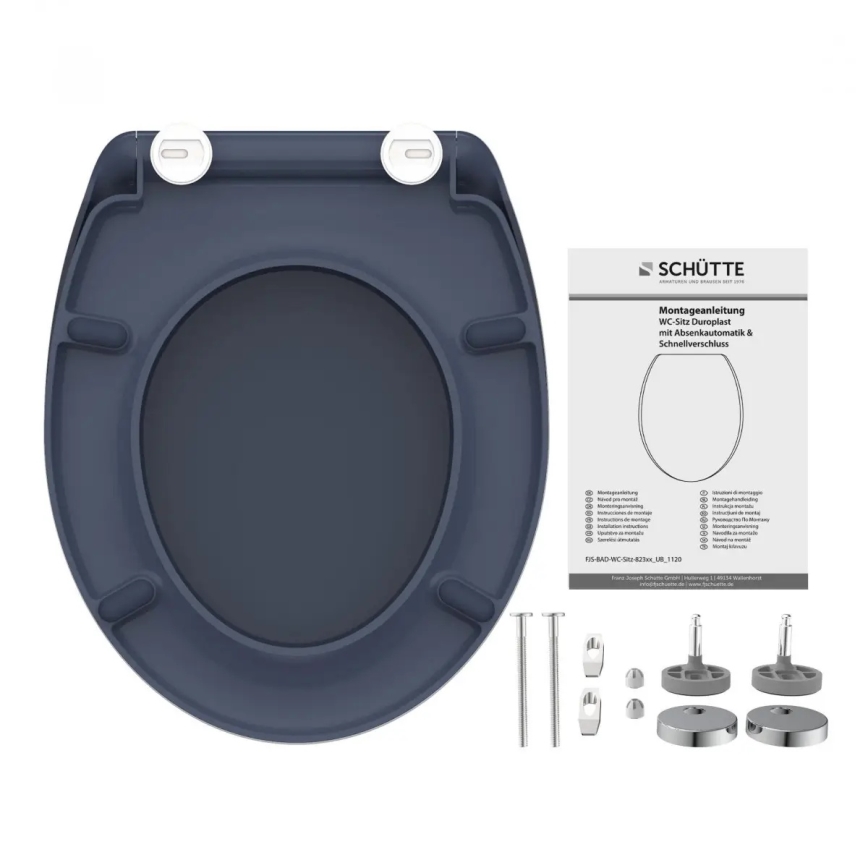 Schütte 82304-A - Daska za WC ANTRACIT SoftClose, duroplast