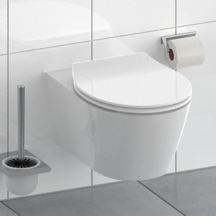 Schütte 82700 - WC daska SLIM WHITE SoftClose duroplast