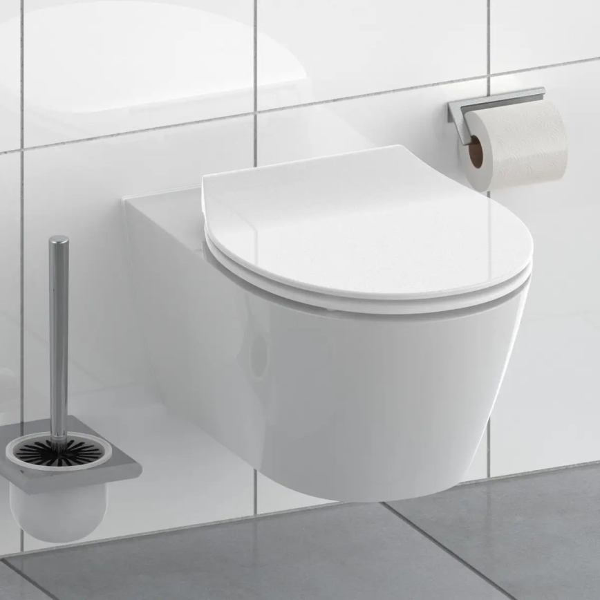 Schütte 82700 - WC daska SLIM WHITE SoftClose duroplast