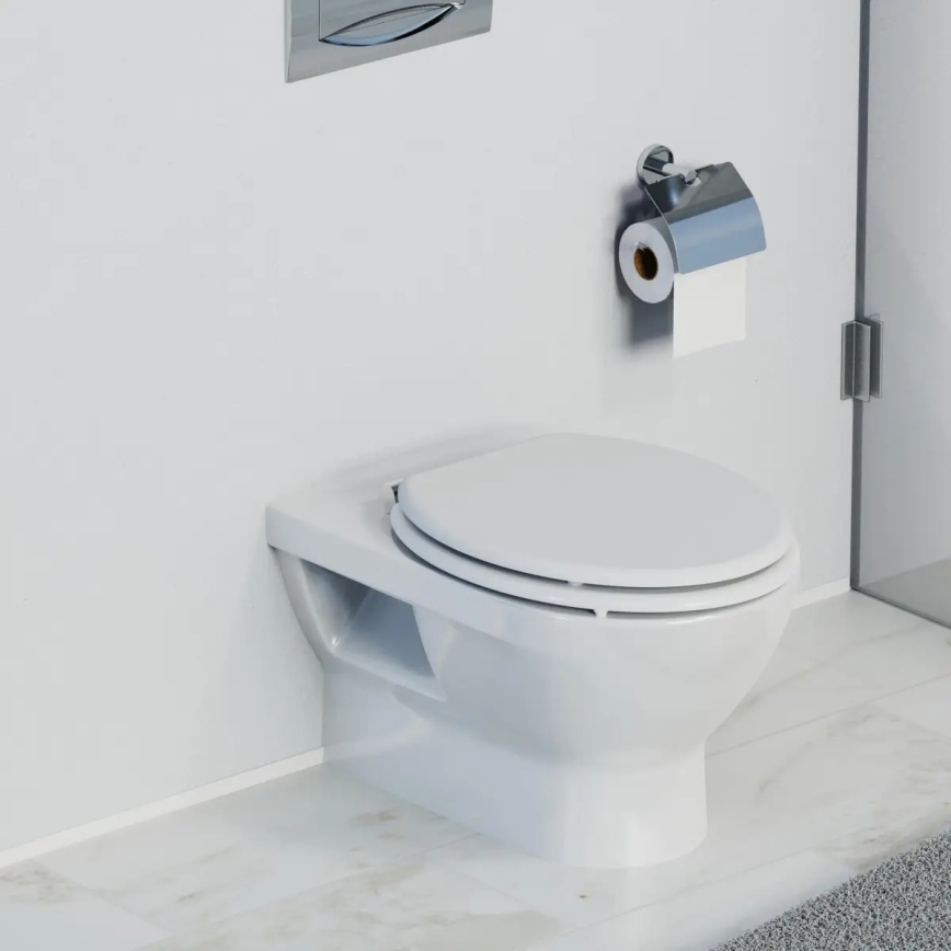 Schütte 84100-A - WC daska bijela s SoftClose mehanizmom, izrađena od MDF-a