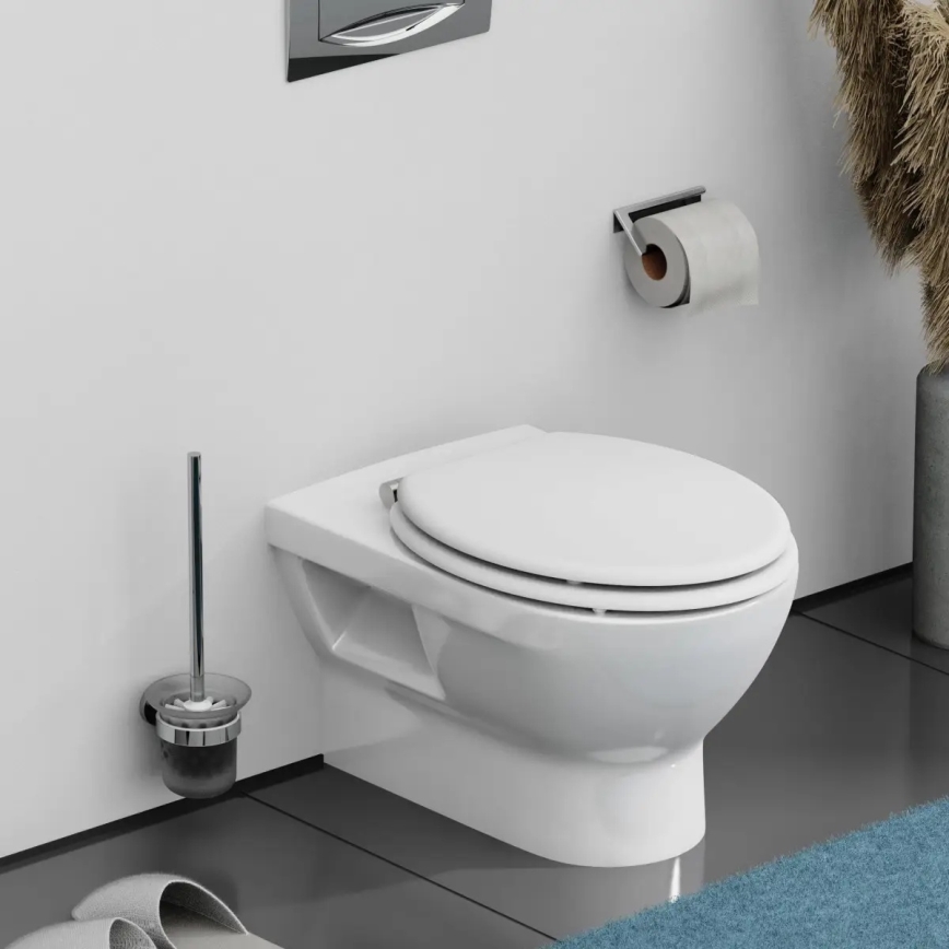 Schütte 84100-A - WC daska bijela s SoftClose mehanizmom, izrađena od MDF-a