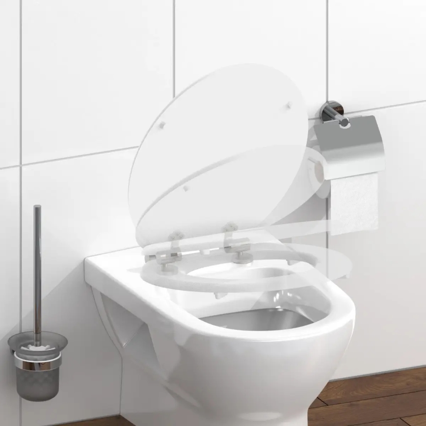 Schütte 84100-A - WC daska bijela s SoftClose mehanizmom, izrađena od MDF-a